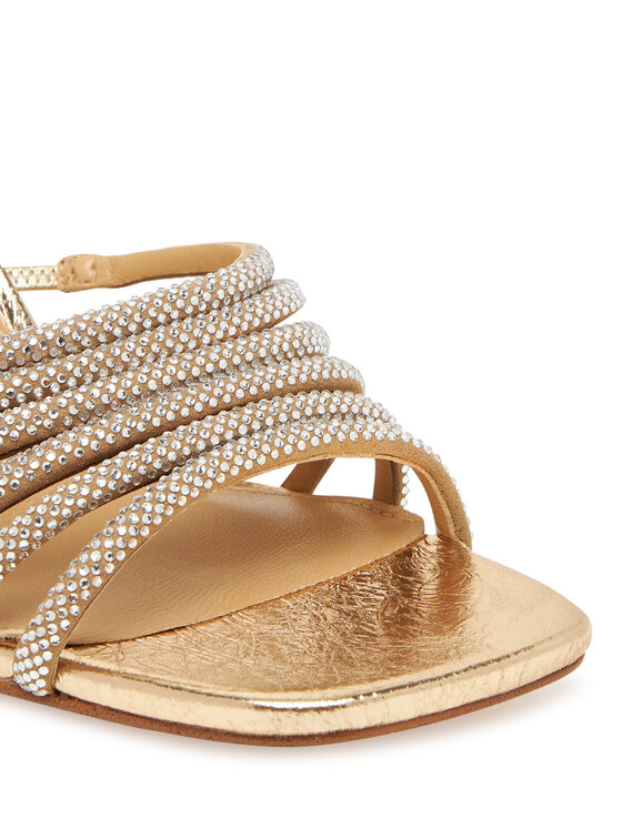 MICHAEL Michael Kors Nazouváky MICHAEL Michael Kors klapki 40T5HSHS4S Zlatá