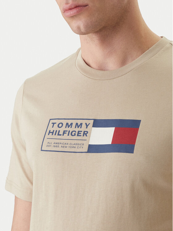 Tommy Hilfiger Tommy Hilfiger Camiseta Brand Love Box MW0MW42366 Beis Regular Fit