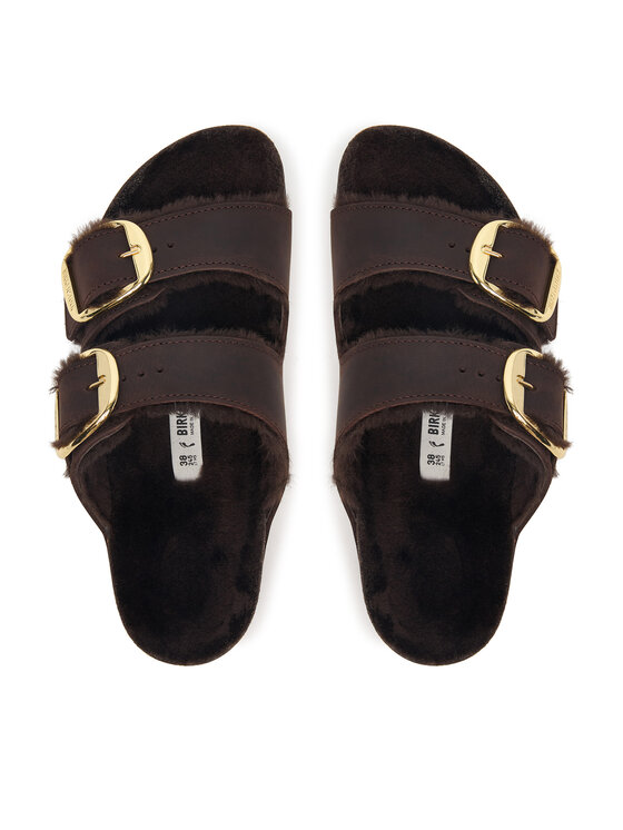 Birkenstock Şlapi Birkenstock Arizona Big Buckle 1032982 Maro închis