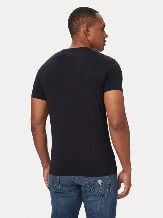 Guess Guess Футболка M6YI24 K3728 Cиній Extra Slim Fit
