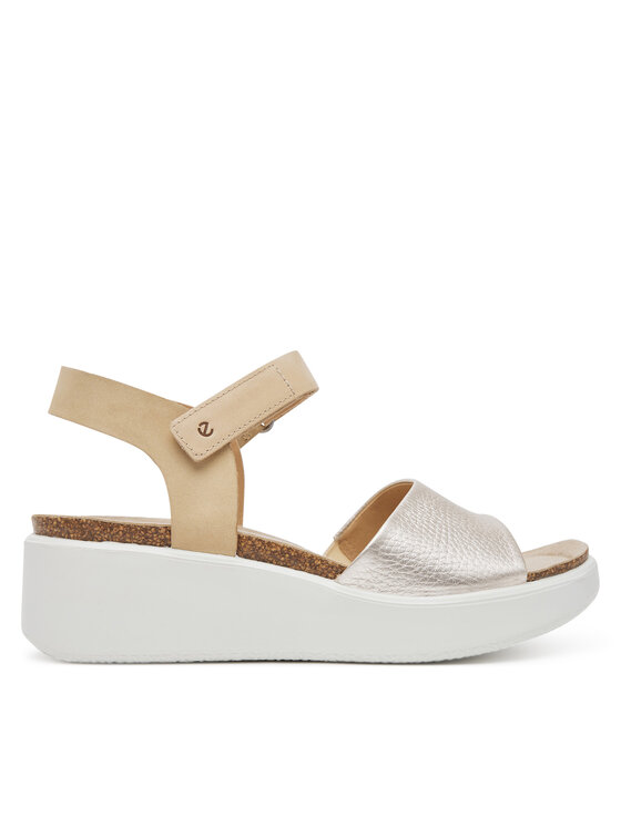ECCO Sandały ECCO Flowt Wedge 27231360704 Złoty