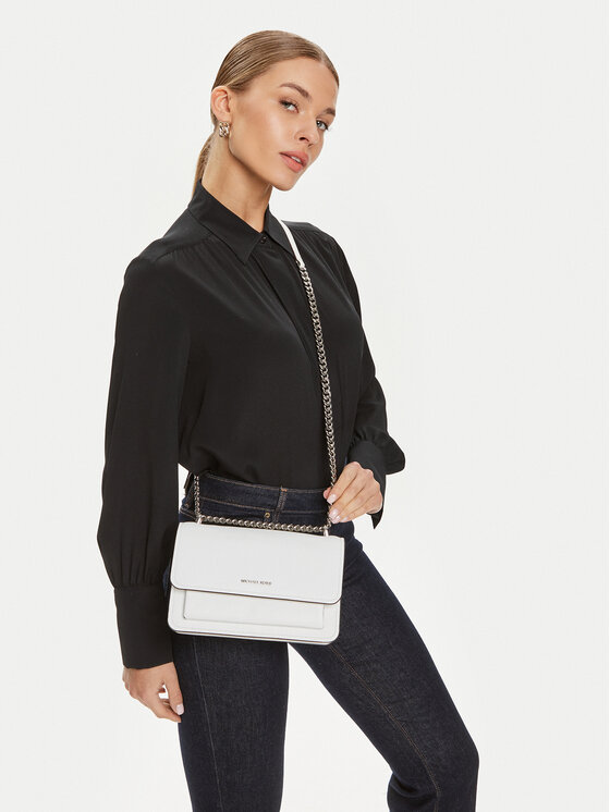 Geantă MICHAEL Michael Kors Claire 30T4SC7L3T Alb | Epantofi.ro
