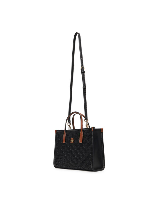 Tommy Hilfiger Táska Tommy Hilfiger Th City Mini Tote AW0AW18393 Fekete
