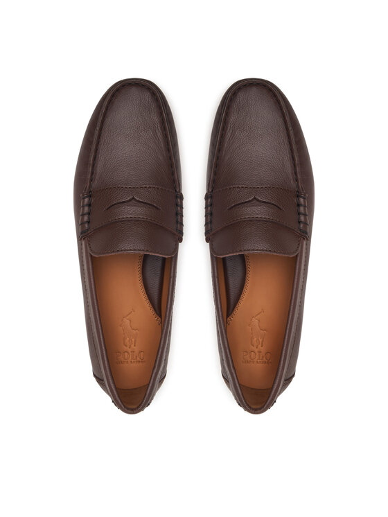 Polo Ralph Lauren Мокасини Polo Ralph Lauren Merton Penny 803P15850002 Темно-коричневий