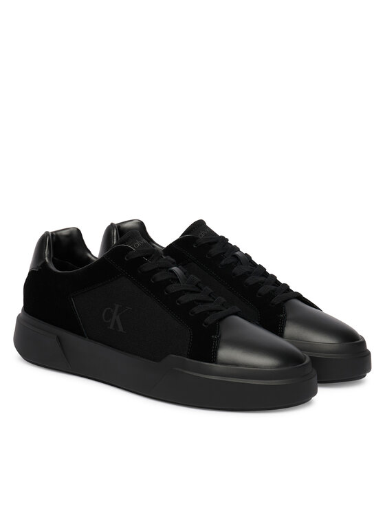 Calvin Klein Snīkeri Calvin Klein Chunky Cupsole Laceup Cv Mix HM0HM02238 Melns