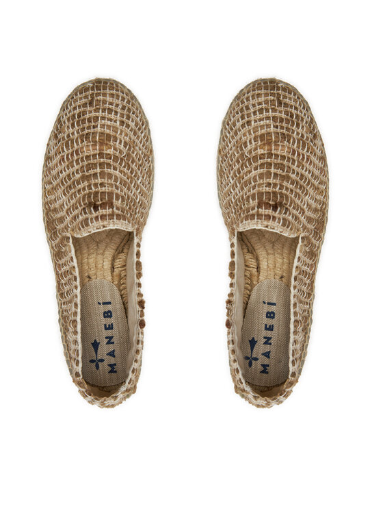 Manebi Espadrile Manebi Yucatan Double Sole Espadrilles G 1.2 D0 Bež