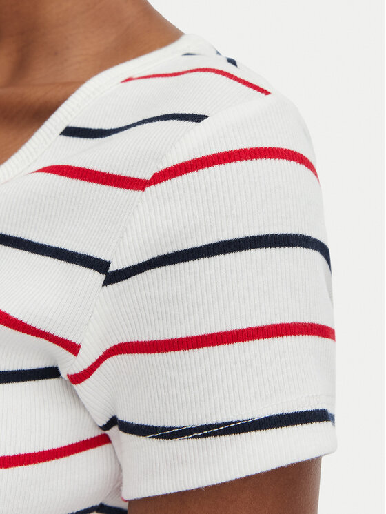 Tommy Jeans Tommy Jeans Camiseta DW0DW17385 Blanco Slim Fit