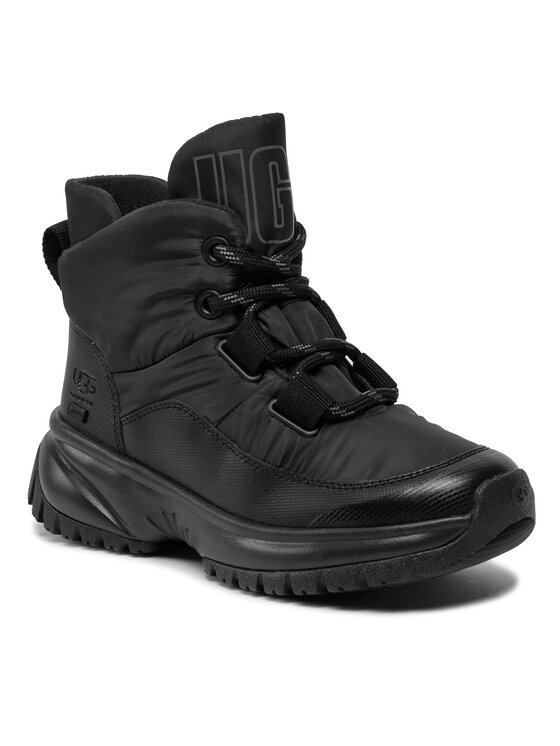 Cizme de zăpadă Ugg W Yose Puffer Lace 1143844 Negru | Epantofi.ro