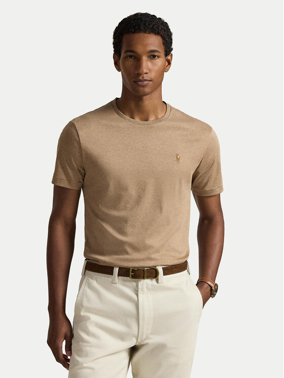 Polo Ralph Lauren Polo Ralph Lauren Camiseta 710740727103 Beis Custom Slim Fit