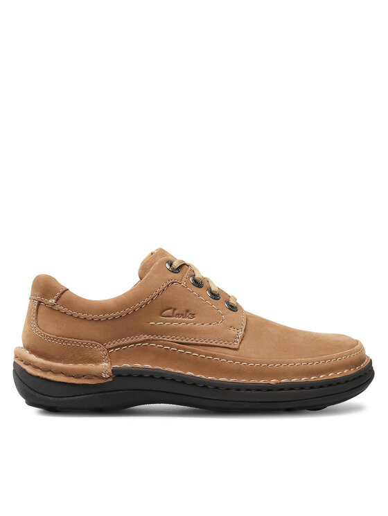 Clarks Poltopánky Clarks Nature Three 261574517 Hnedá