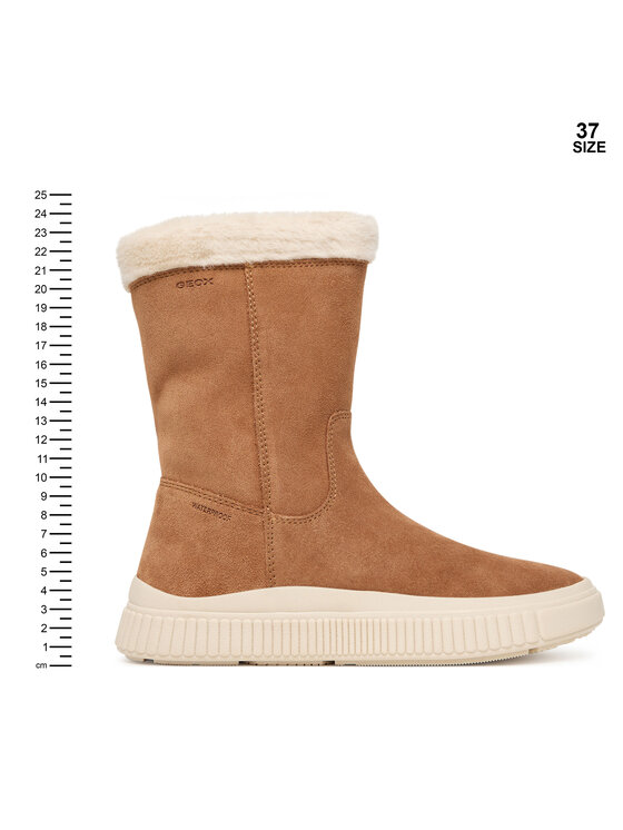 Geox Kozačky Geox J Laquinny Wpf J56NFB 00022 C6627 D Hnědá