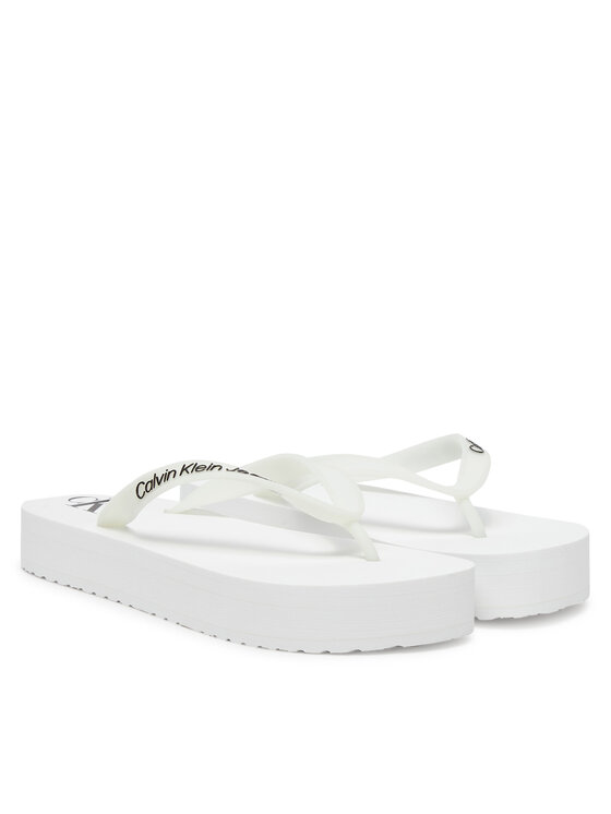Calvin Klein Jeans Flip flop Calvin Klein Jeans Beach Sandal Flatform Tpu YW0YW01830 Alb