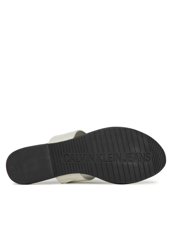 Calvin Klein Jeans Chancletas Calvin Klein Jeans Flat Sandal Toepost Mg YW0YW01691 Blanco