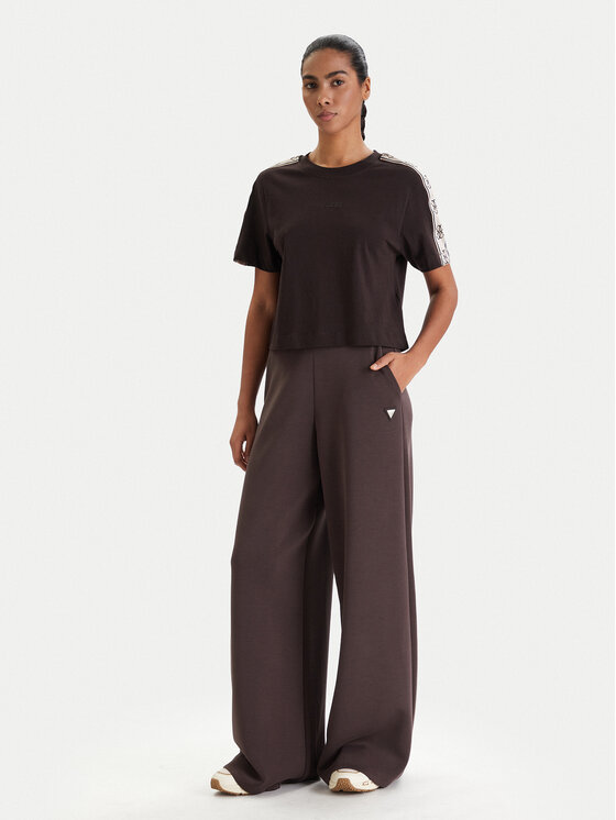 Guess Guess Póló V3RI08 I3Z14 Barna Regular Fit