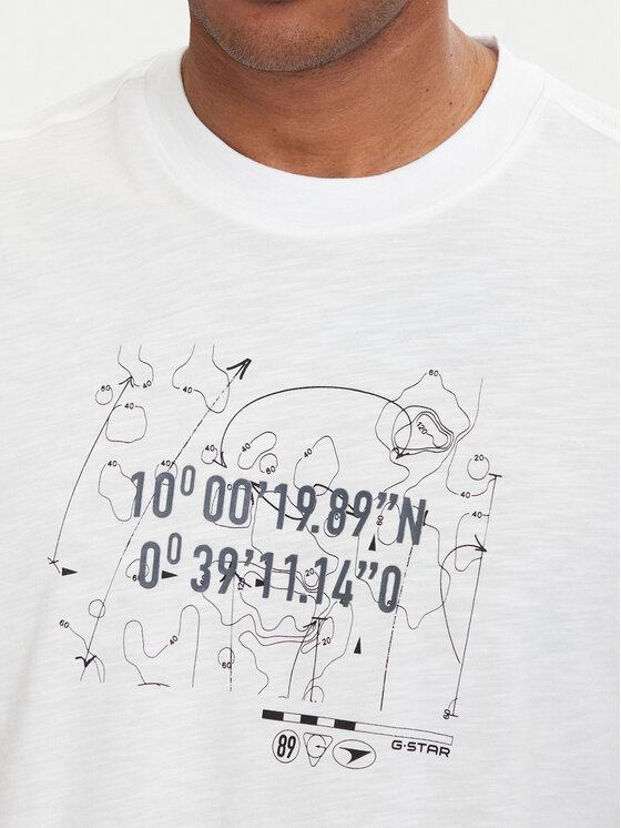 G-Star Raw G-Star Raw Camiseta Coord D29344-C372 Blanco Relaxed Fit