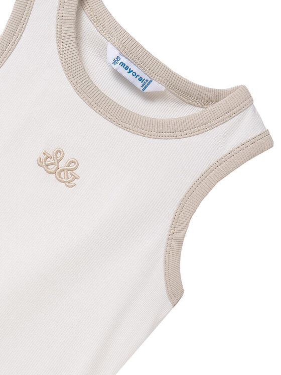Mayoral Mayoral Τοπ 6032 Εκρού Slim Fit