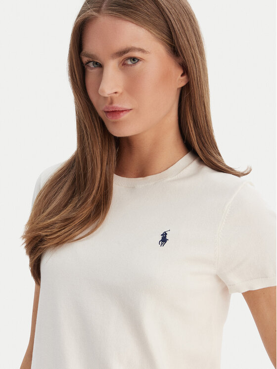 Polo Ralph Lauren Polo Ralph Lauren Camiseta 211971872003 Écru Slim Fit