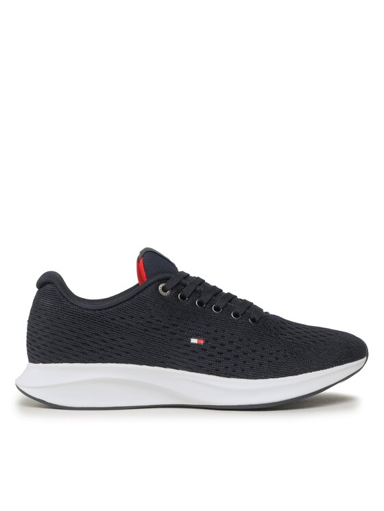 Tommy Hilfiger Сникърси Tommy Hilfiger Lightweight Runner Knit FM0FM04700 Тъмносин