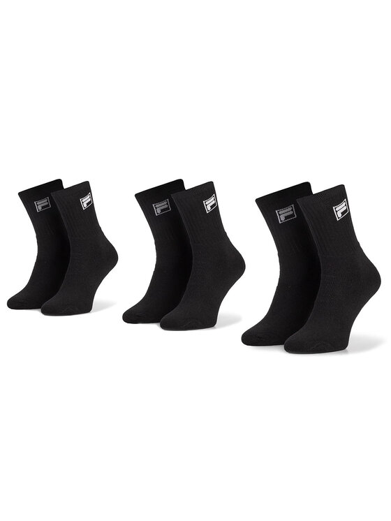 Fila Skarpety długie Fila Calza Tennis Socks F9000 Czarny