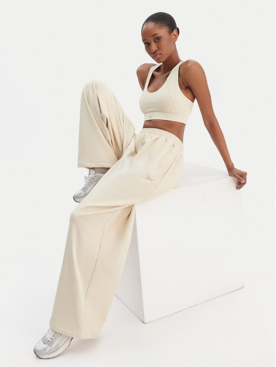 Reebok Reebok Spodnji del trenirke Reebok x Ewa Chodakowska RK25624CCW Bež Wide Leg