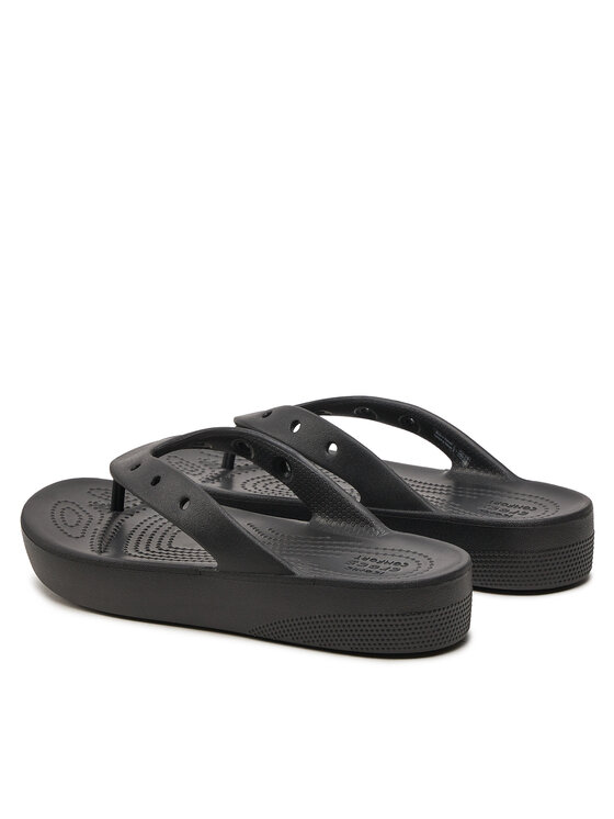 Crocs Japonki Crocs Classic Platform Flip W 207714 Czarny
