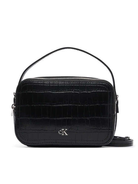 Calvin Klein Дамска чанта Calvin Klein Ck Croc Camera Bag LV04F3905G Черен