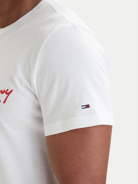 Tommy Jeans Tommy Jeans Camiseta DM0DM22538 Blanco Slim Fit
