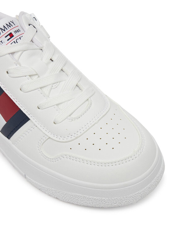 Tommy Hilfiger Zapatillas Tommy Hilfiger Flag Low Cut Velcro Sneaker T3X9-33859-1355 S Blanco
