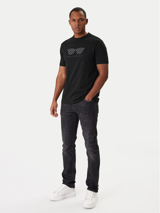 KARL LAGERFELD KARL LAGERFELD Camiseta 755070 561252 Negro Regular Fit