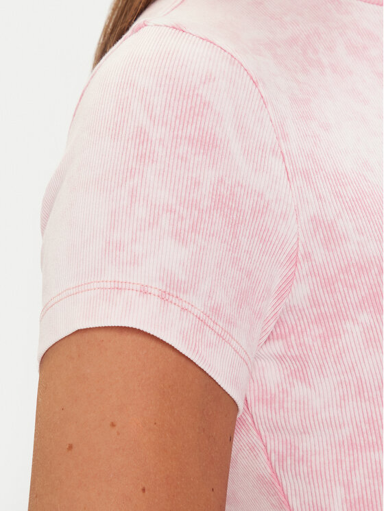 Tommy Jeans Tommy Jeans Camiseta DW0DW21531 Rosa Slim Fit