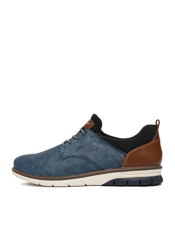 Rieker Półbuty Rieker 14450-14 Niebieski