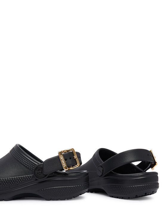 Crocs Шльопанці Crocs Classic Metallic Buckle Clog K 214228 Чорний