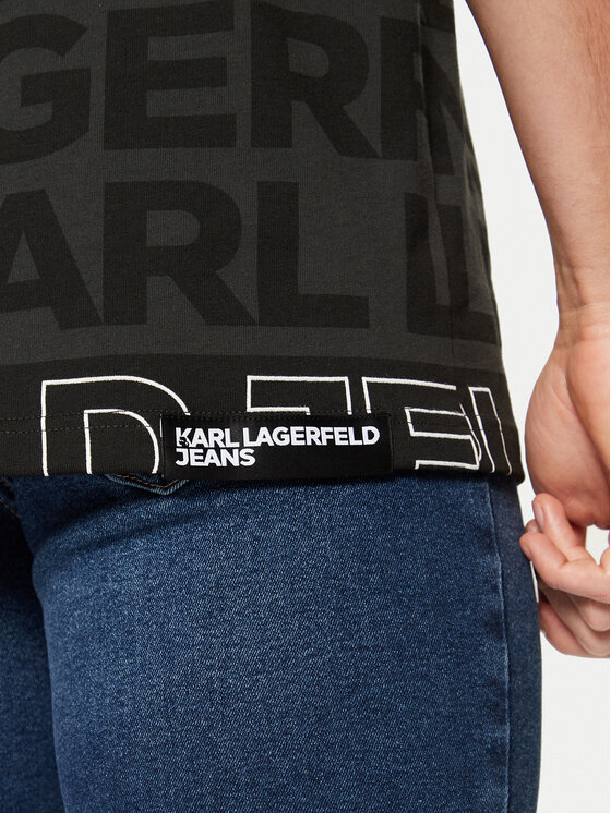 KARL LAGERFELD KARL LAGERFELD T-shirt A1M17114 Nero Regular Fit