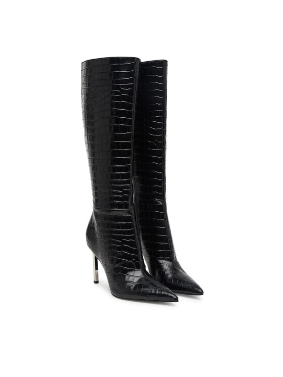 Guess Kozačky Guess FLFCYY LEP11 Černá