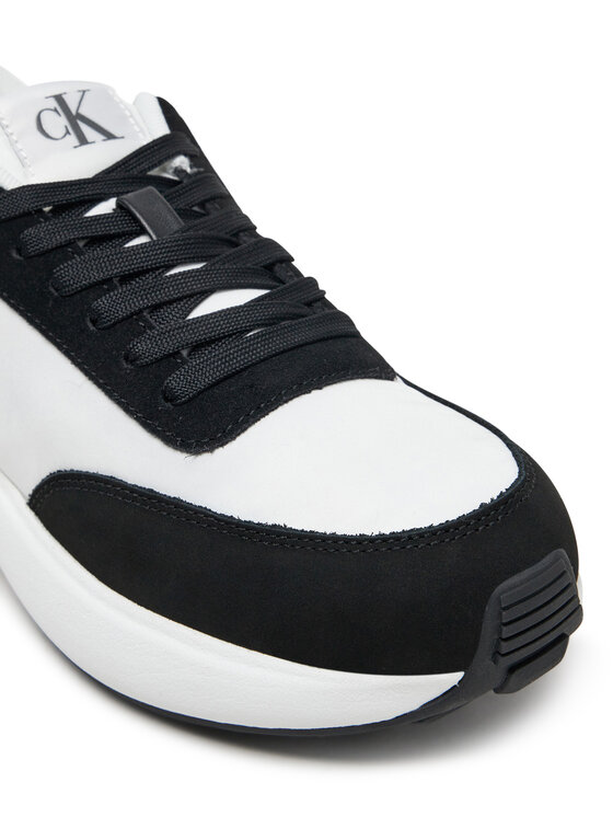 Calvin Klein Jeans Сникърси Calvin Klein Jeans Athleisure Runner Laceup Mix Wn YW0YW01774 Бял