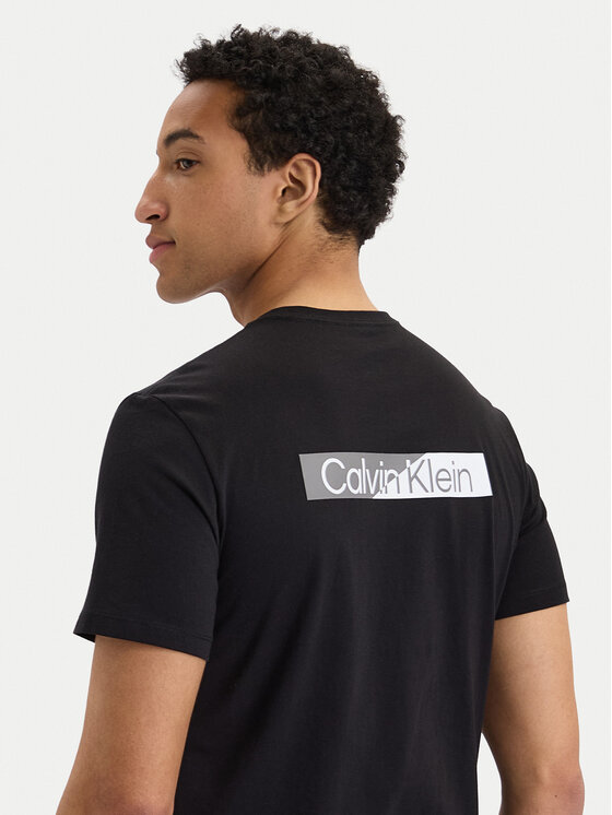 Calvin Klein Calvin Klein Camiseta SS 30s EU LV04LG810G Negro Slim Fit