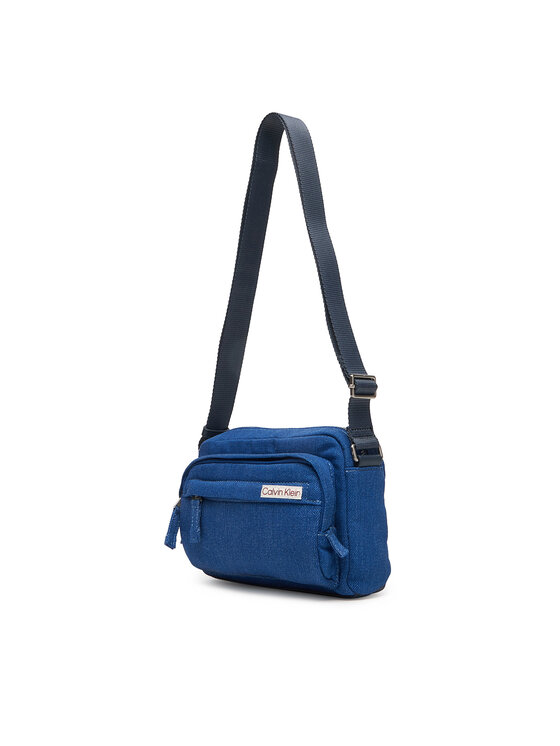 Calvin Klein Saszetka Calvin Klein Sleek Denim Utility Camera Bag LV04D3432G Niebieski