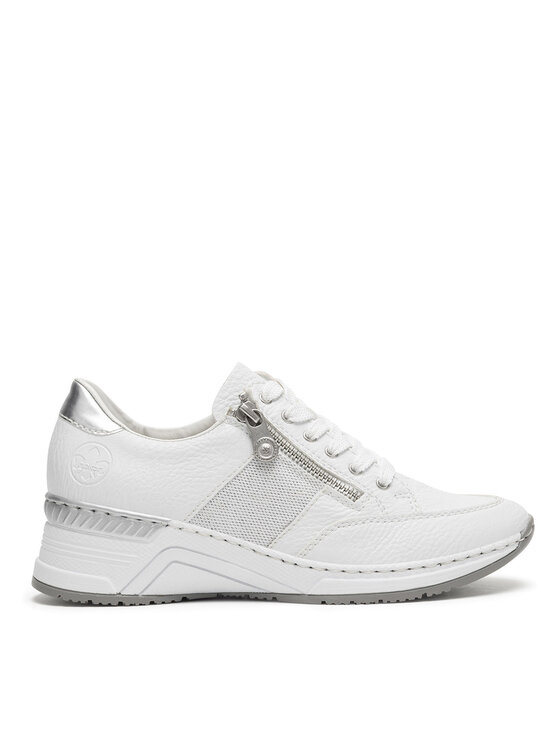 Rieker Pantofi Rieker N4322-80 Alb
