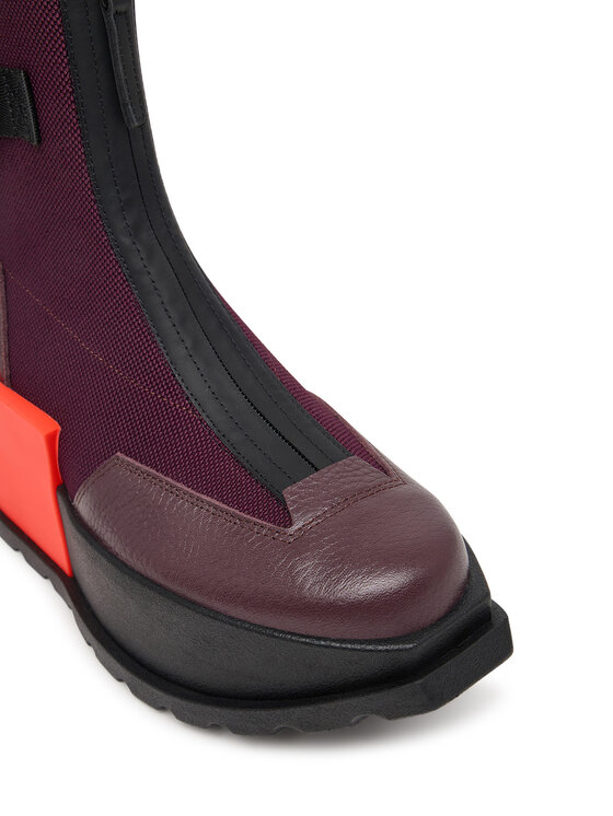 United Nude Botki United Nude Roko Bootie III 11044993165 Bordowy