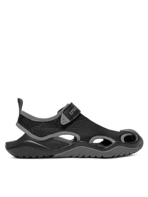 Crocs Sandale Crocs Swiftwater Mesh Deck Sandal M 205289 Negru