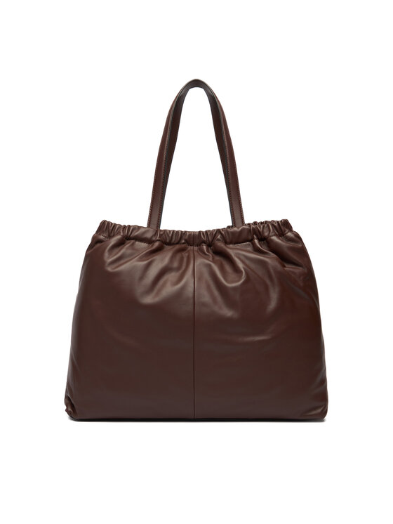 Tommy Hilfiger Torbica Tommy Hilfiger Soft Leather Tote AW0AW18308 Tamnocrvena