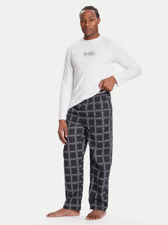 KARL LAGERFELD KARL LAGERFELD Pijama A4M45001 Blanco Regular Fit