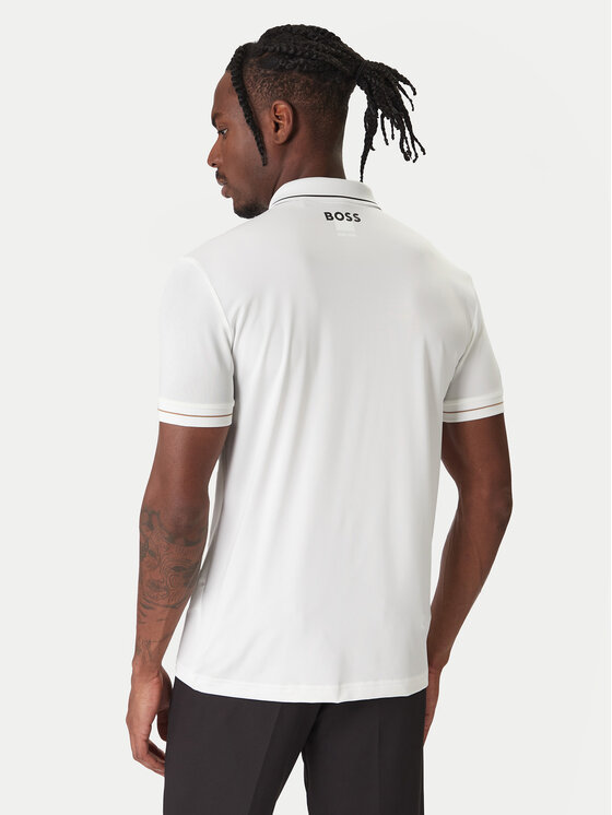 BOSS BOSS Polo Paul Pro 50506203 Blanco Slim Fit