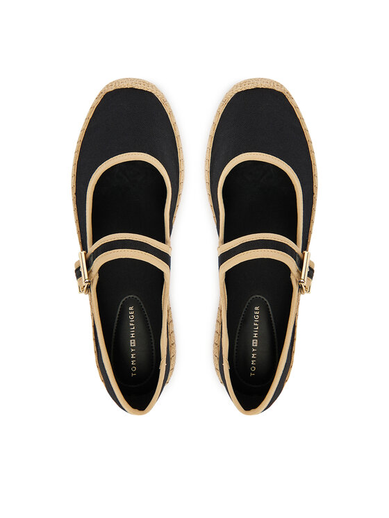 Tommy Hilfiger Espadrilles Tommy Hilfiger Buckle Maryjane Espadrille FW0FW09239 Melns
