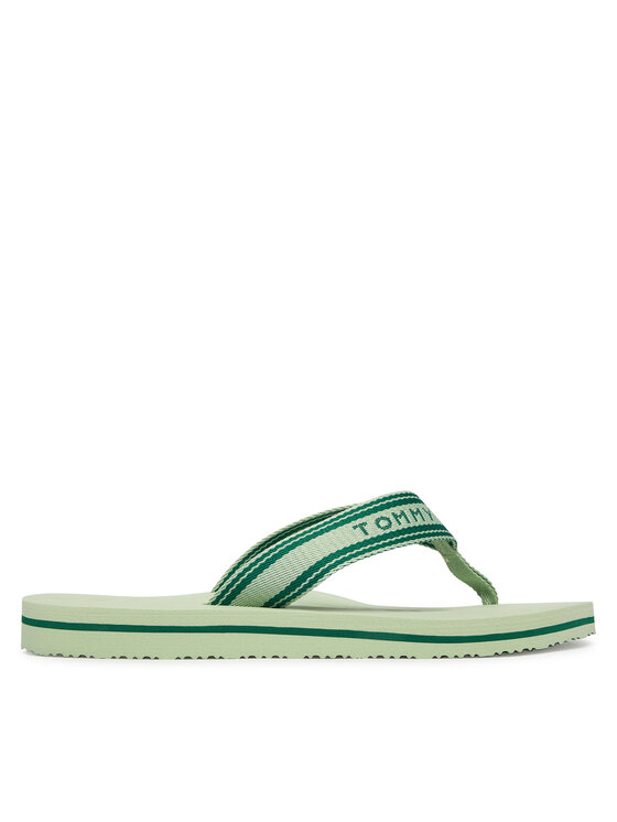 Tommy Hilfiger Japonki Tommy Hilfiger Th Webbing Summer Sandal FW0FW09193 Zielony