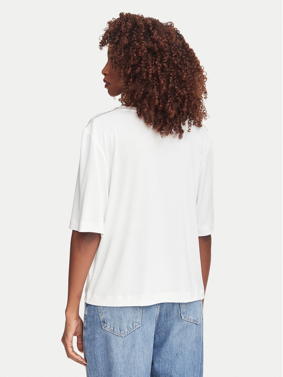 Guess Guess Camiseta W6YP58 K5233 Blanco Relaxed Fit