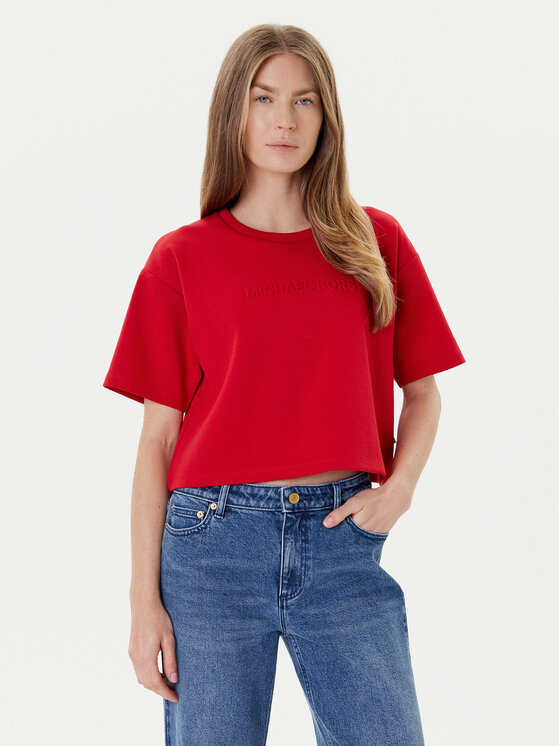 MICHAEL Michael Kors MICHAEL Michael Kors Футболка MT551T65MF Червоний Relaxed Fit