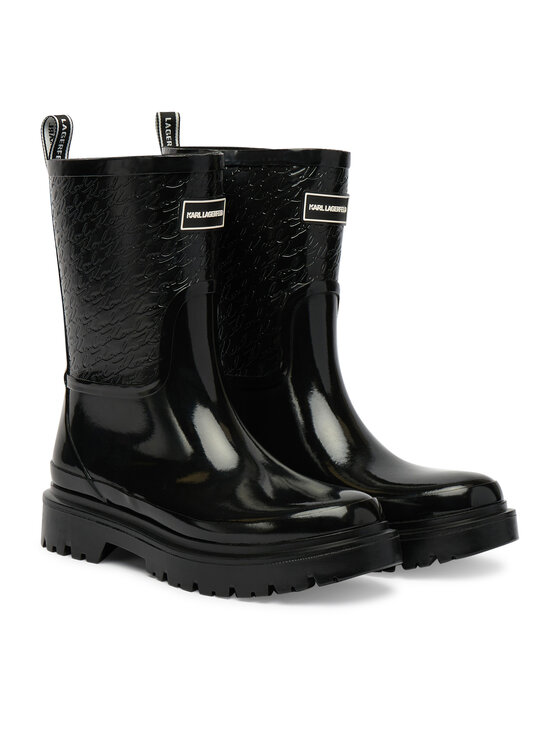 KARL LAGERFELD Gumijas zābaki KARL LAGERFELD KL47170 Melns