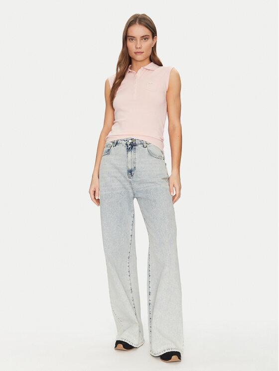 Guess Jeans Guess Jeans Поло W5GP24 KCYR1 Бежевий Regular Fit