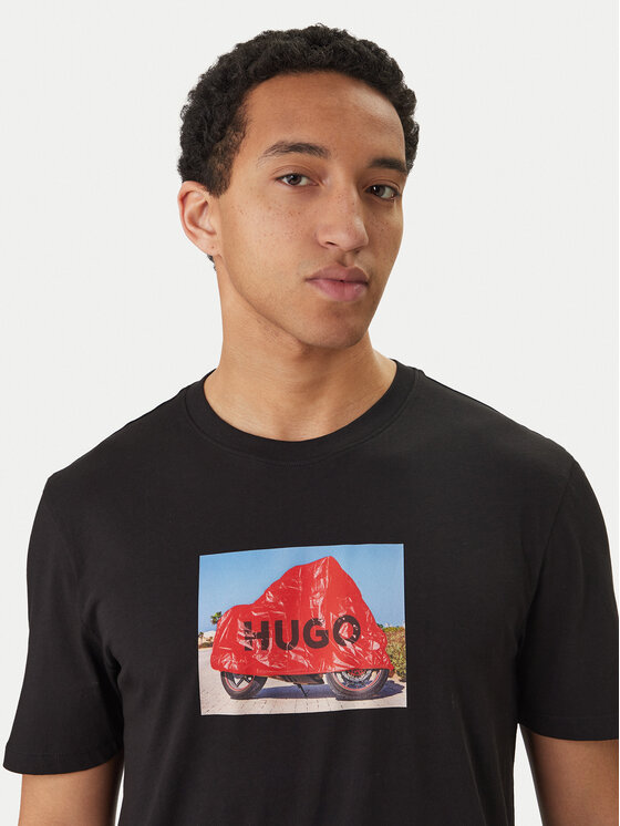 HUGO HUGO Camiseta Dostino 50557674 Negro Regular Fit